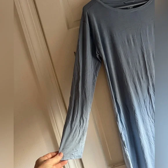 Lands' End Soft Blue Pajama Sleep Dress - Picture 2 of 6